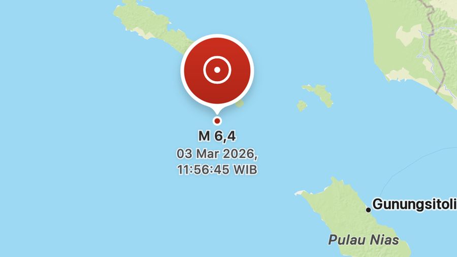 gempa M 6,4 di laut Aceh